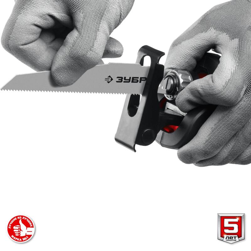 Пила сабельная аккумуляторная ЗУБР СПЛ-185-41, 18 В, 1 АКБ (4Ач)