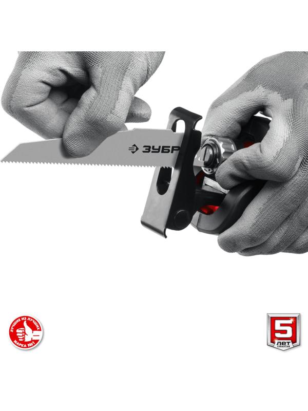 Пила сабельная аккумуляторная ЗУБР СПЛ-185-41, 18 В, 1 АКБ (4Ач)
