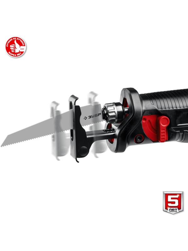 Пила сабельная аккумуляторная ЗУБР СПЛ-185-41, 18 В, 1 АКБ (4Ач)