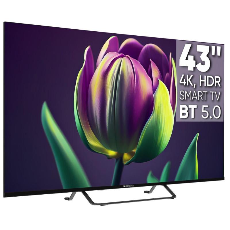 Телевизор Topdevice TDTV43CS06U_BK, UHD, смарт (WildRed)