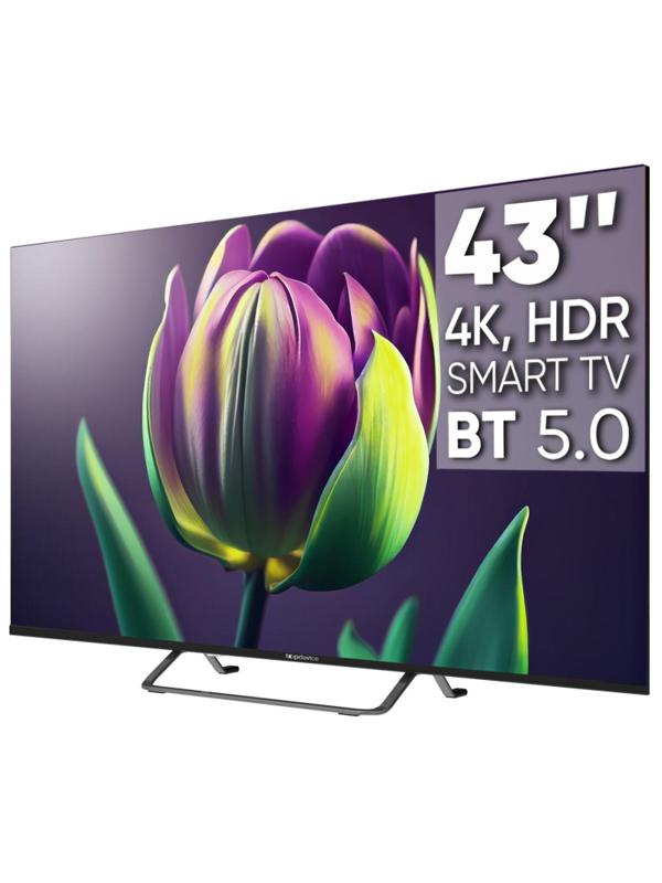 Телевизор Topdevice TDTV43CS06U_BK, UHD, смарт (WildRed)