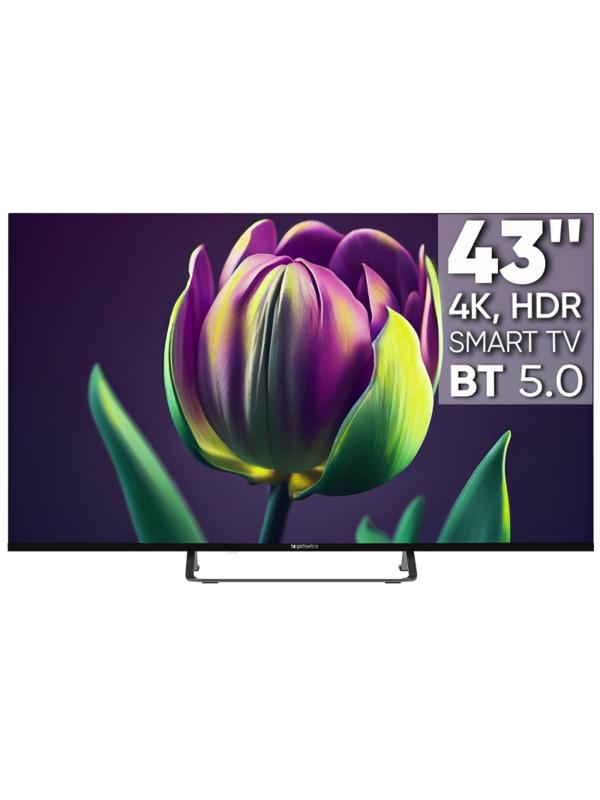Телевизор Topdevice TDTV43CS06U_BK, UHD, смарт (WildRed)
