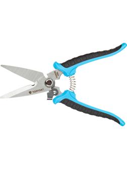 Ножницы по металлу TOPFORT 8 ручки прорезинованные, сталь