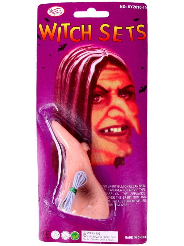 Прикол «Нос ведьмы с бородавкой», тёмный, на блистере