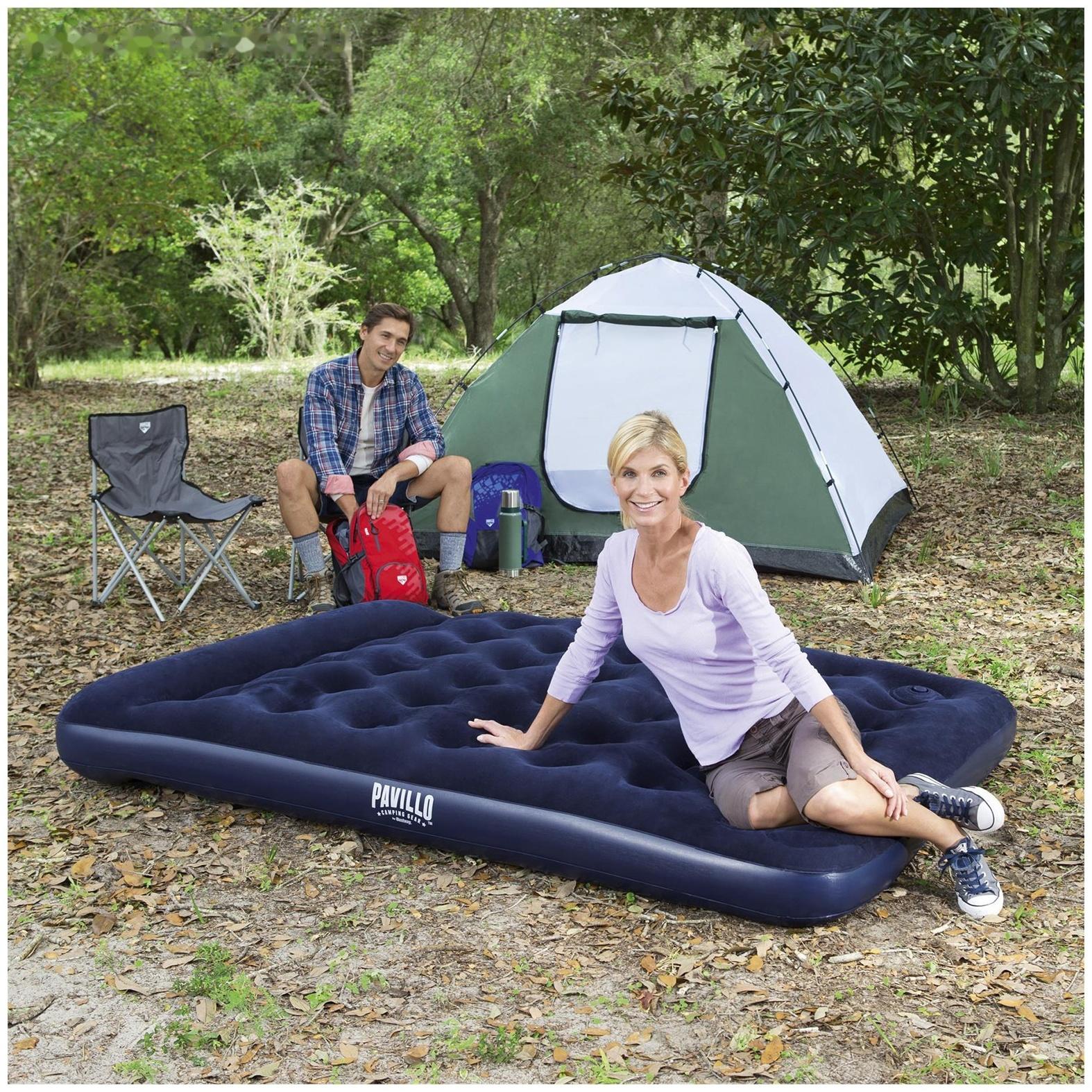 Матрас надувной Pavillo, 203 x 152 x 28 см, с встроенным ножным насосом, 67226 Bestway