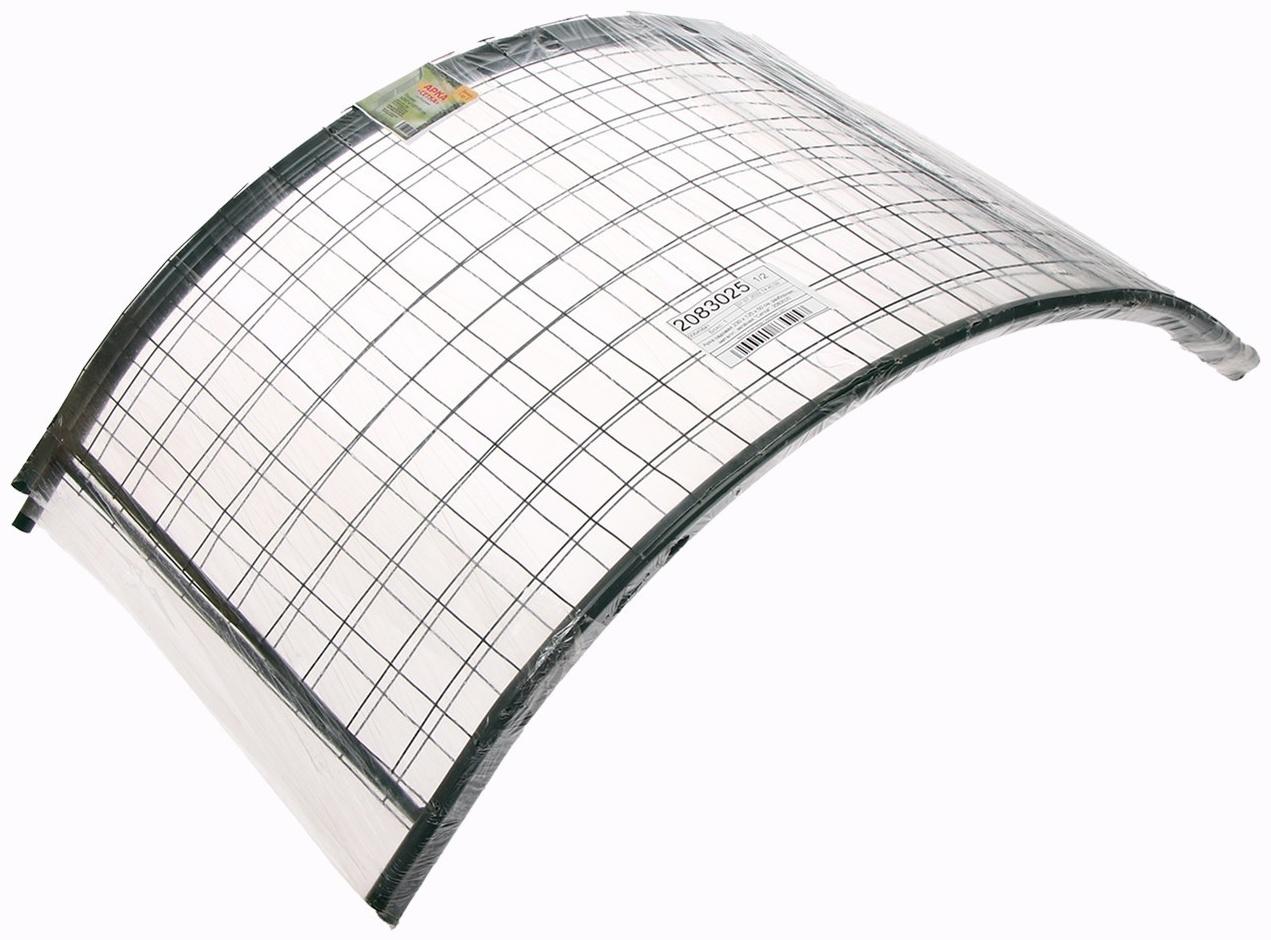 Арка садовая, разборная, 230 × 125 × 50 см, металл, зелёная, «Сетка», Greengo