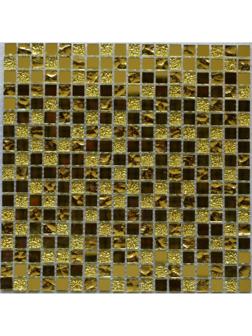 Мозаика стеклянная Bonaparte, Mirror Gold 300х300х4 мм