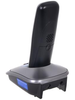 Радиотелефон Dect Panasonic KX-TG2511RUM серый металлик/чёрный, АОН