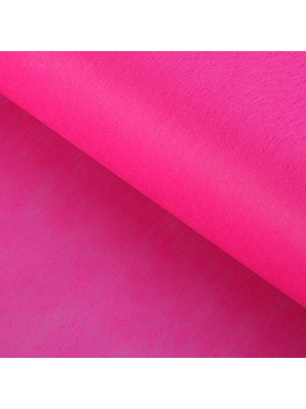 Фетр для упаковок и поделок, однотонный, ярко-розовый, однотонный, двусторонний, рулон 1шт., 50 см x 15 м