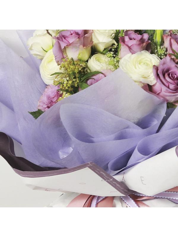 Фетр для упаковок и поделок, однотонный, ярко-розовый, однотонный, двусторонний, рулон 1шт., 50 см x 15 м