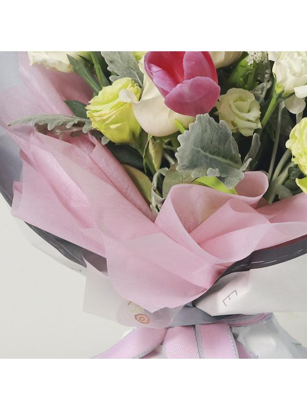 Фетр для упаковок и поделок, однотонный, ярко-розовый, однотонный, двусторонний, рулон 1шт., 50 см x 15 м