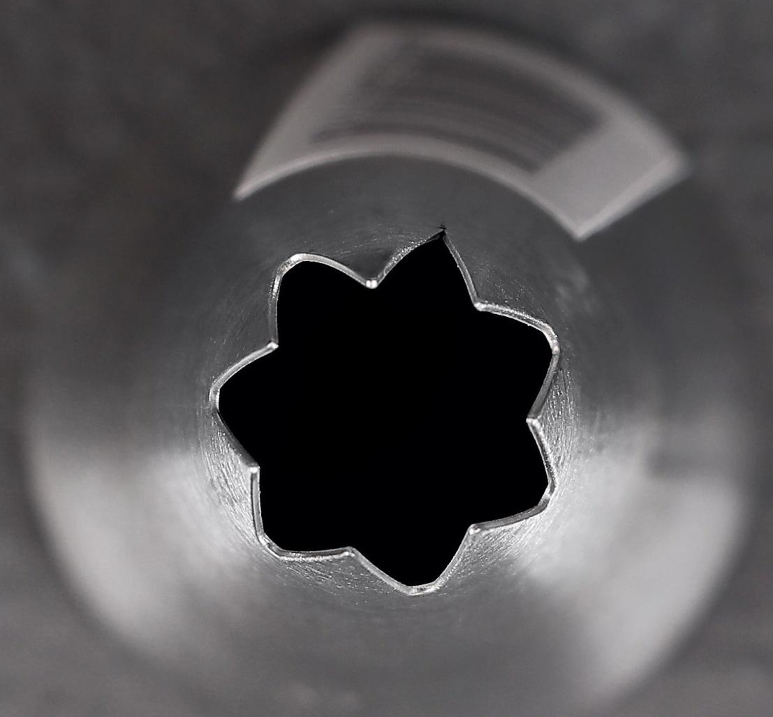 Насадка кондитерская «Открытая звезда», d=3 см, выход 1 см, нержавеющая сталь