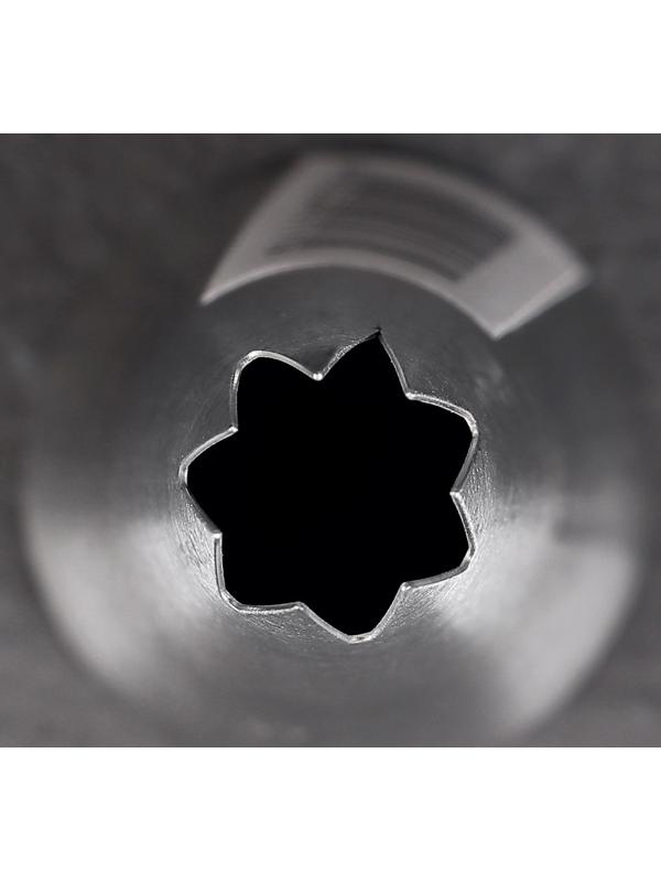 Насадка кондитерская «Открытая звезда», d=3 см, выход 1 см, нержавеющая сталь