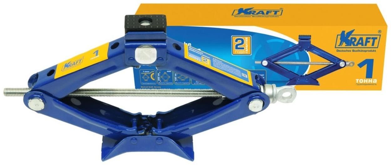 Домкрат ромбический KRAFT KT800023, универсальный, 1 т, 100-350 мм