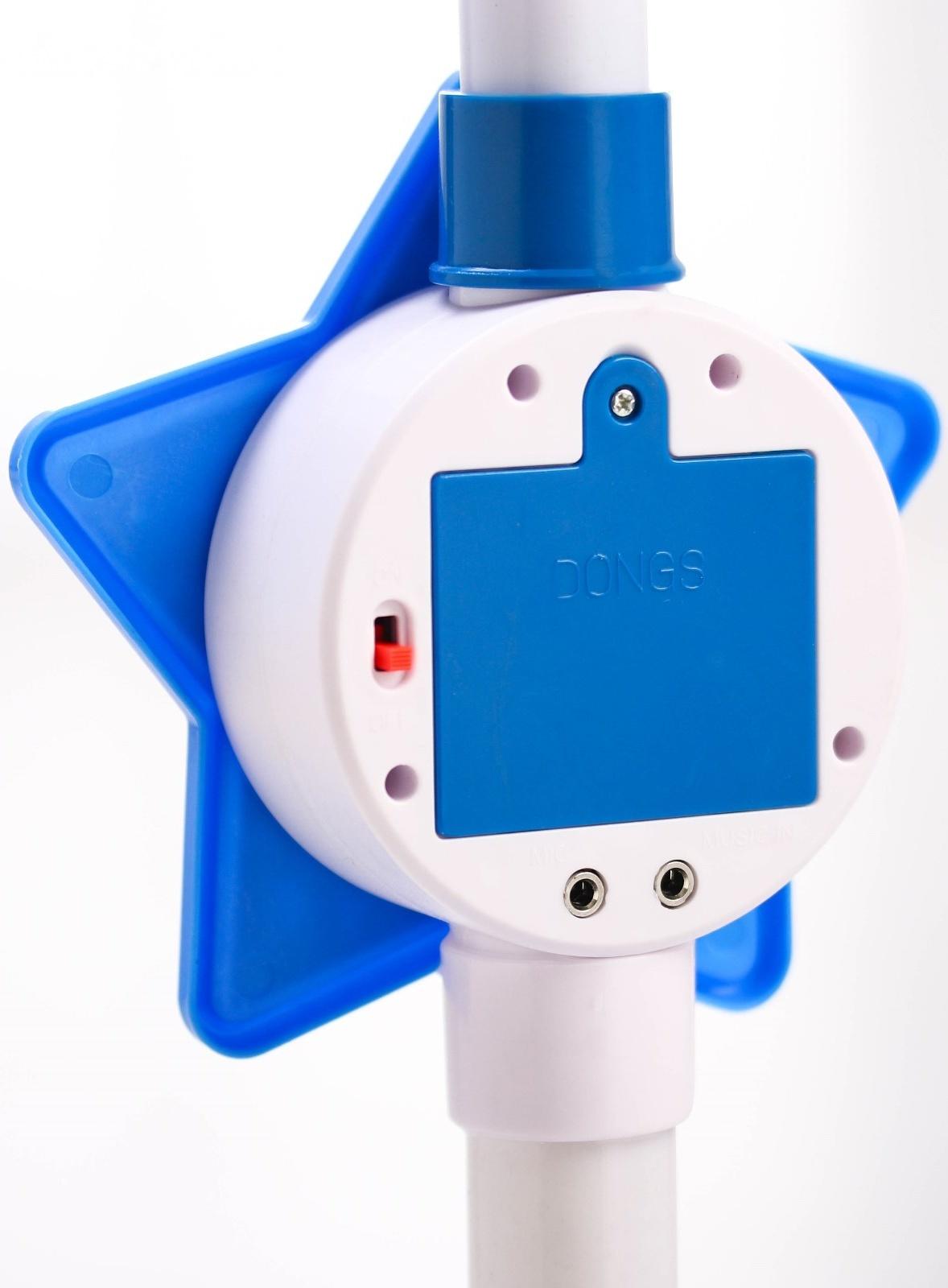 Микрофон музыкальный на стойке «Холодное сердце», звук, свет