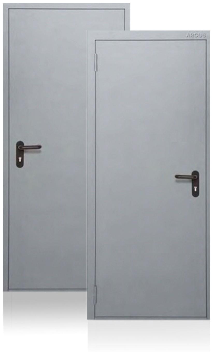 Сейф-дверь Противопожарная EI60, 970 × 2050 мм, правая, цвет шагрень серая