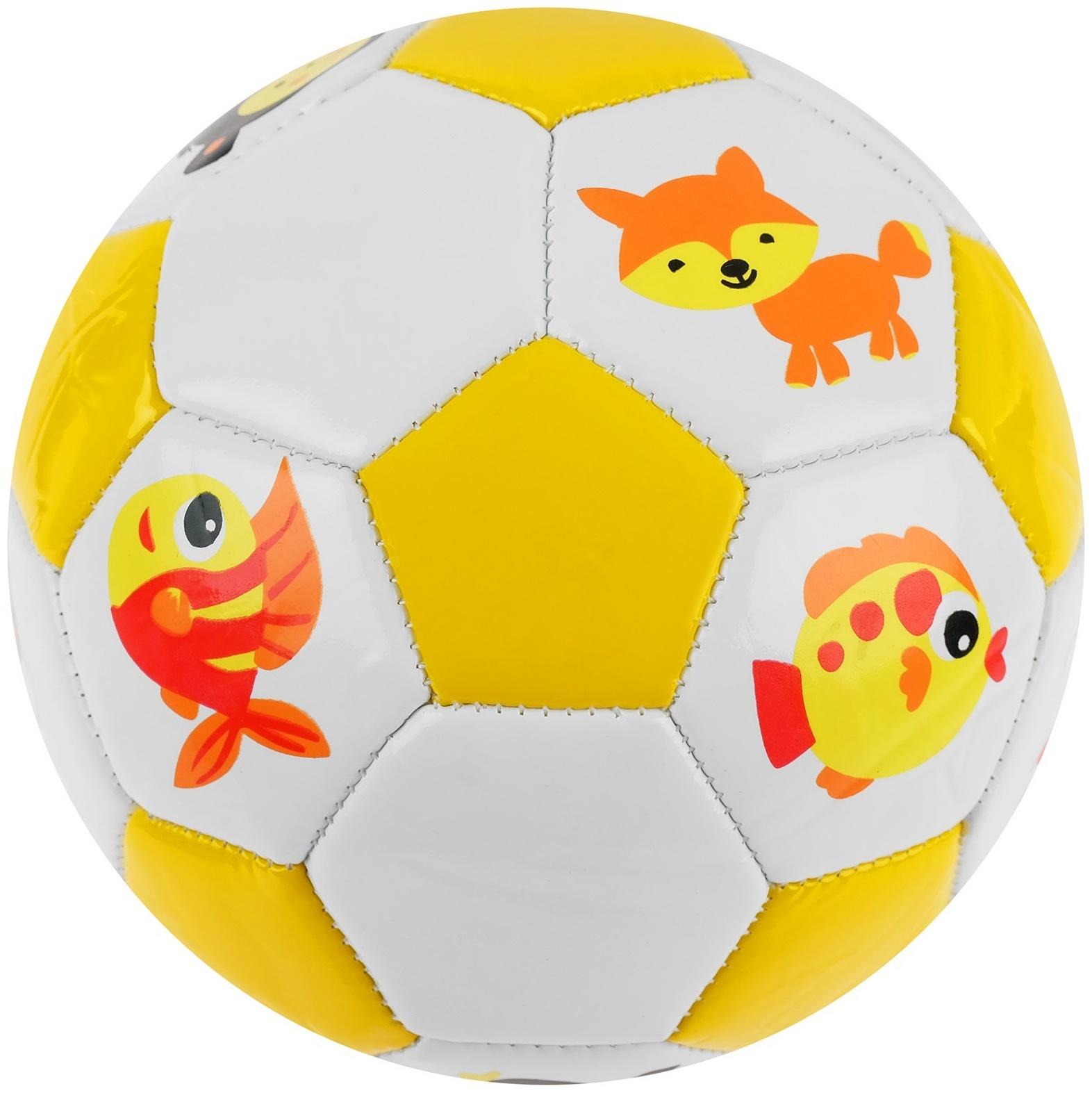 Мяч футбольный детский, ПВХ, машинная сшивка, 32 панели, размер 2, цвета микс