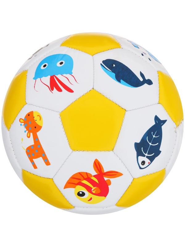 Мяч футбольный детский, ПВХ, машинная сшивка, 32 панели, размер 2, цвета микс