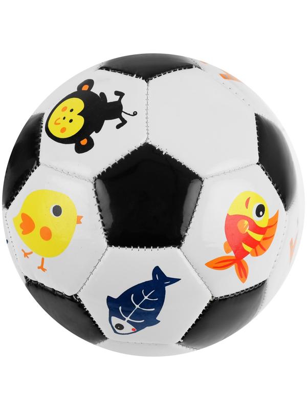 Мяч футбольный детский, ПВХ, машинная сшивка, 32 панели, размер 2, цвета микс