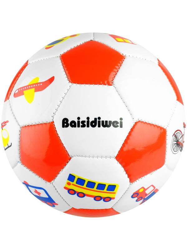 Мяч футбольный детский, ПВХ, машинная сшивка, 32 панели, размер 2, цвета микс