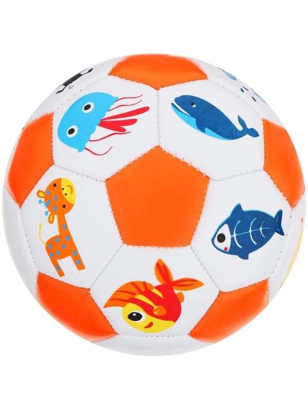 Мяч футбольный детский, ПВХ, машинная сшивка, 32 панели, размер 2, цвета микс