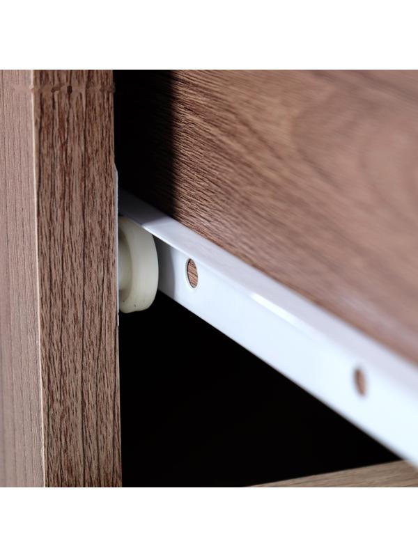 Тумба выкатная на 3 ящика, 400х400х600, Ясень шимо темный/Ясень шимо светлый