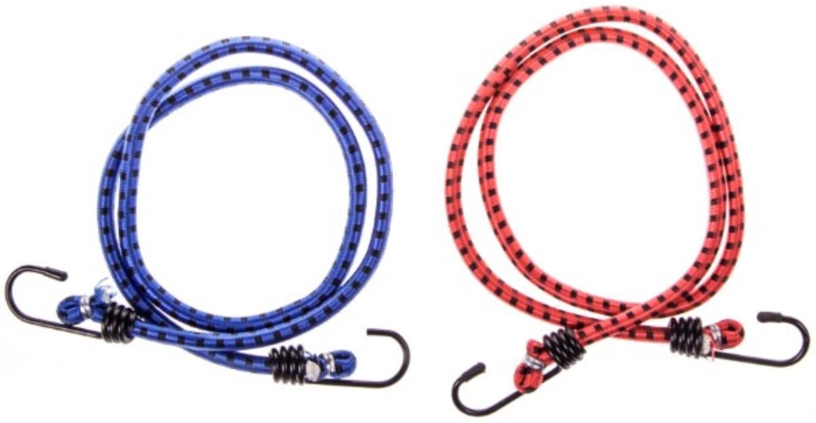 Резинка для крепления багажа Skyway, 80 см, d8 мм, металлические крючки, набор 2 шт S06001002