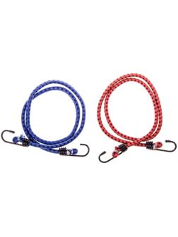 Резинка для крепления багажа Skyway, 80 см, d8 мм, металлические крючки, набор 2 шт S06001002