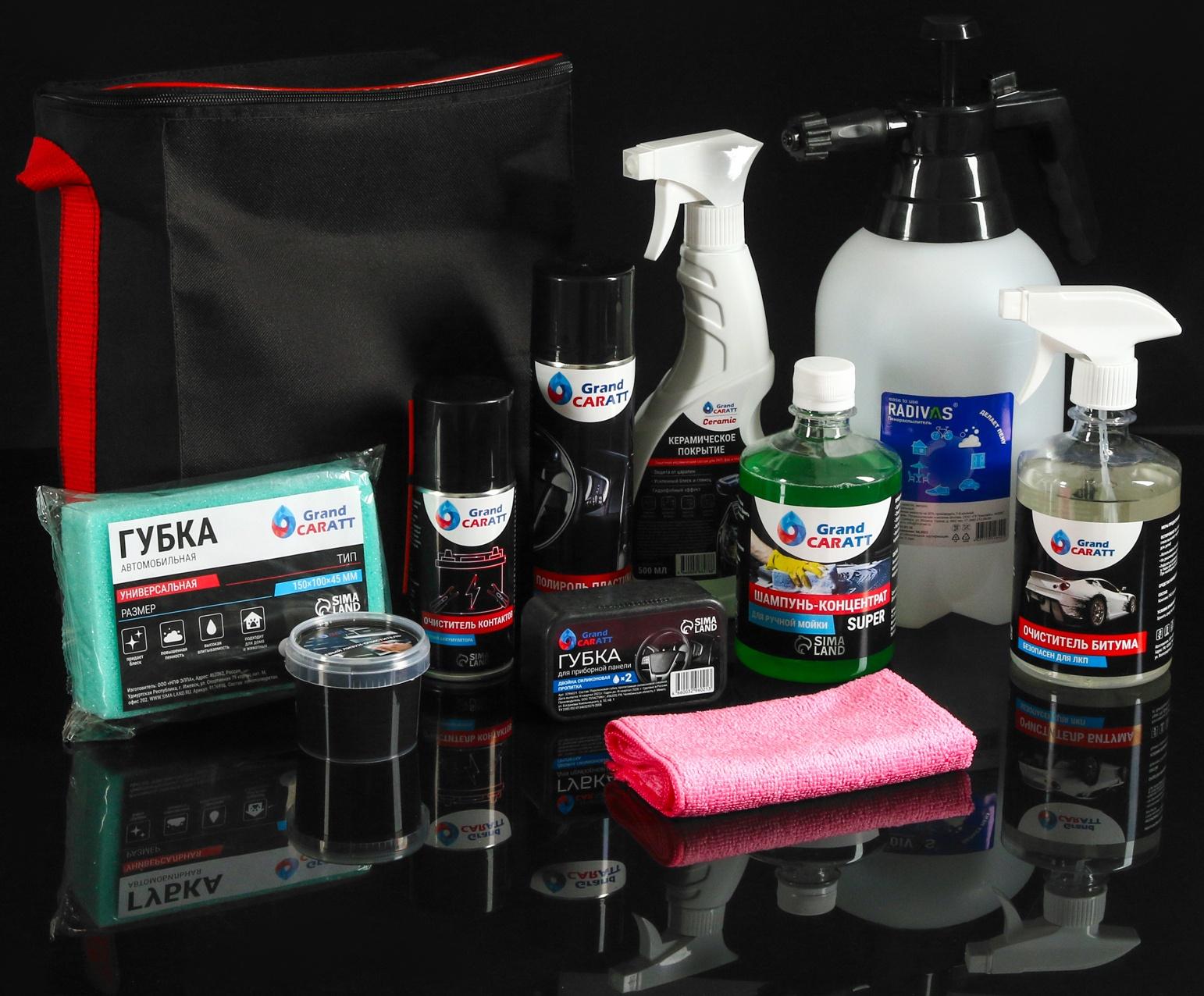 Подарочный набор в сумке автомобилиста, 10 предметов