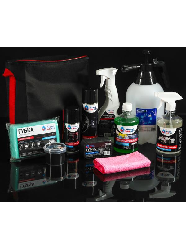 Подарочный набор в сумке автомобилиста, 10 предметов