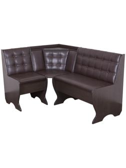 Кухонный уголок  КУ-19 Л, категория 1, 1460/1030х540х830, Венге/Коричневый