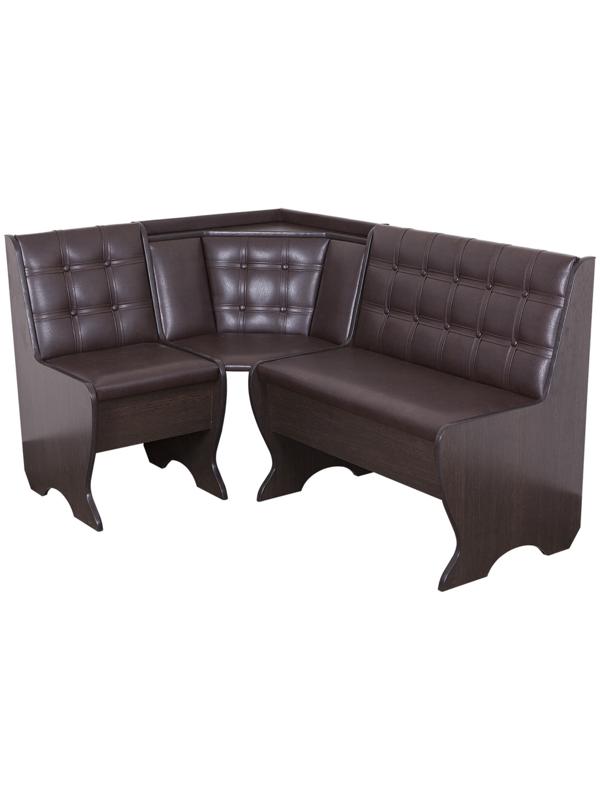 Кухонный уголок  КУ-19 Л, категория 1, 1460/1030х540х830, Венге/Коричневый