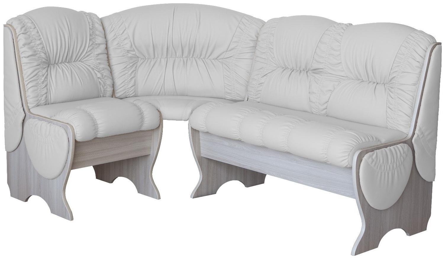 Кухонный уголок КУ- 9, категория 1, 1230х700х940, Ясень шимо светлый/Белый