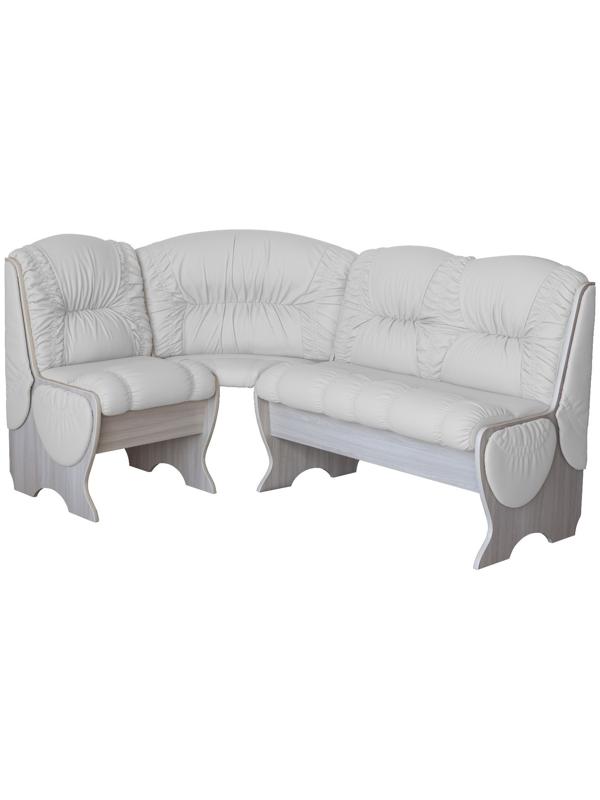 Кухонный уголок КУ- 9, категория 1, 1230х700х940, Ясень шимо светлый/Белый