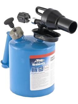 Лампа паяльная Барс 91451, 1,5 л, бензин марок АИ-92 или АИ-95