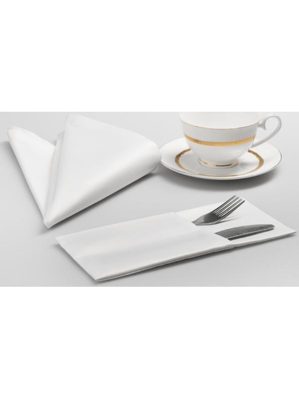 Комплект кувертов «Густав», размер 10 х 24 см - 4 шт, цвет белый
