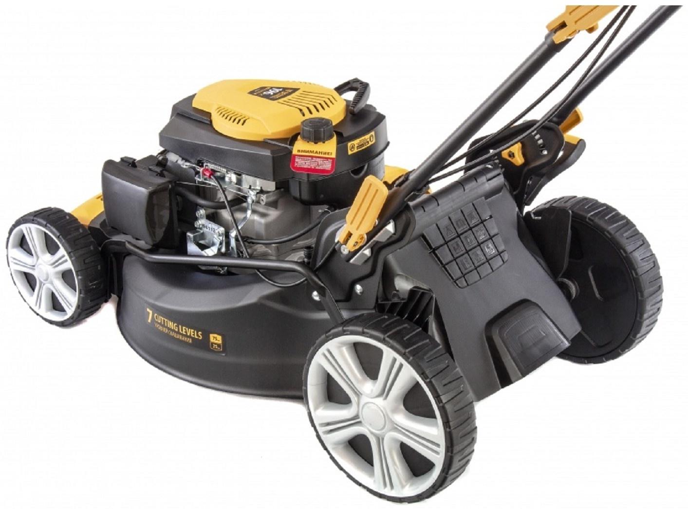 Газонокосилка бензиновая Denzel GLD-520SP, 4.78 кВт, 520 мм, самоходная, травосборник 60 л