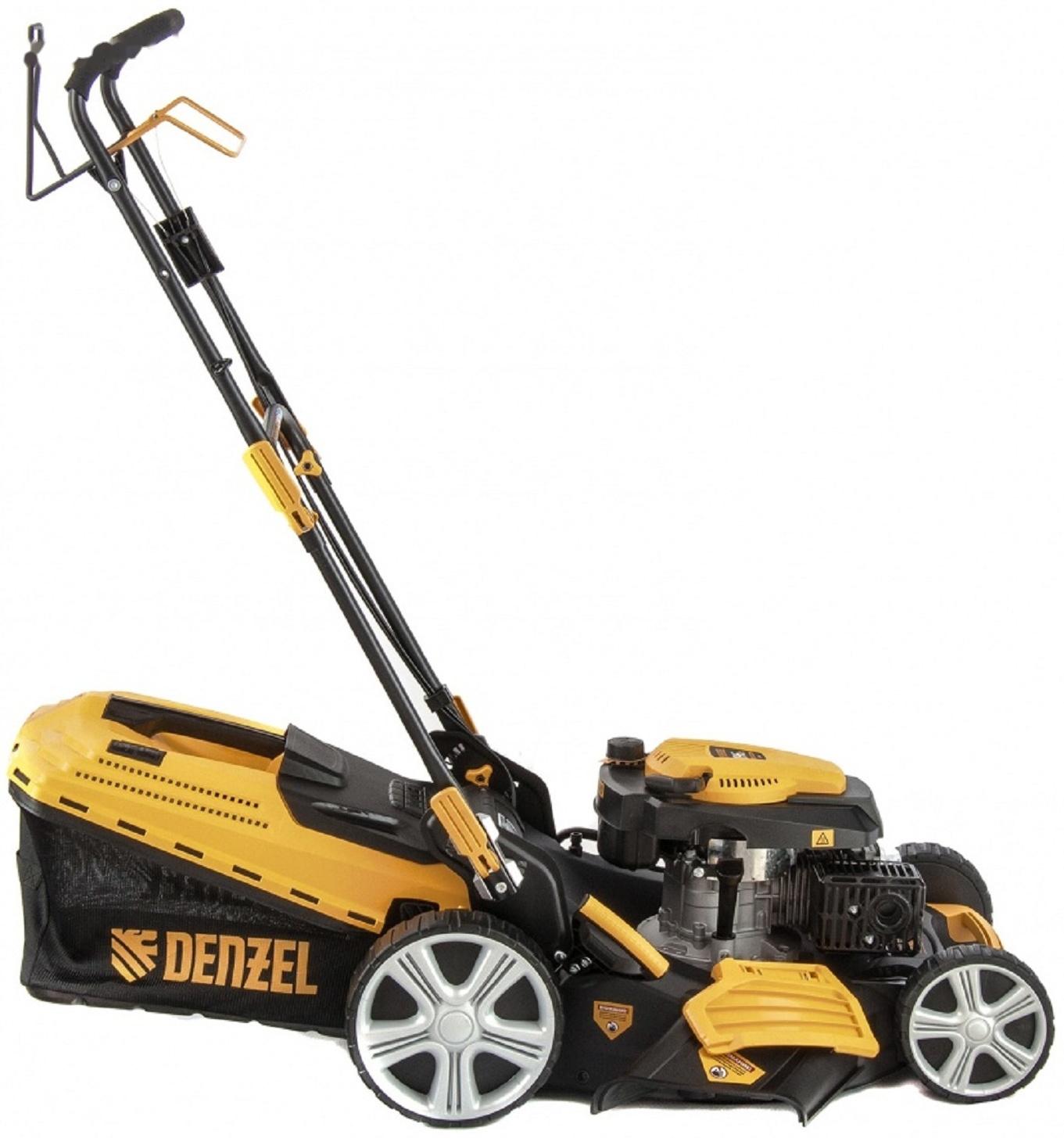 Газонокосилка бензиновая Denzel GLD-520SP, 4.78 кВт, 520 мм, самоходная, травосборник 60 л