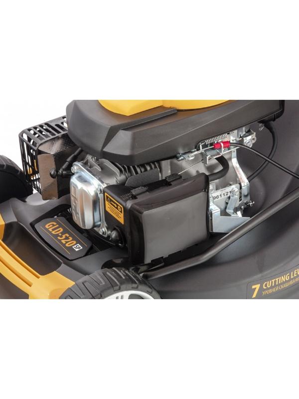 Газонокосилка бензиновая Denzel GLD-520SP, 4.78 кВт, 520 мм, самоходная, травосборник 60 л