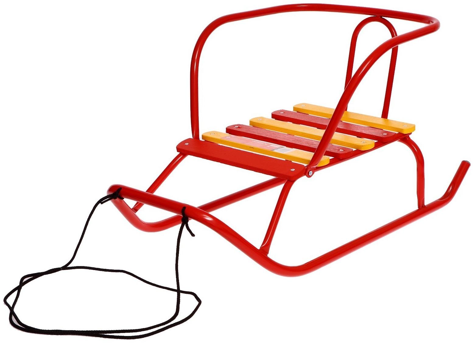 Санки «Ветерок 5», цвет красный