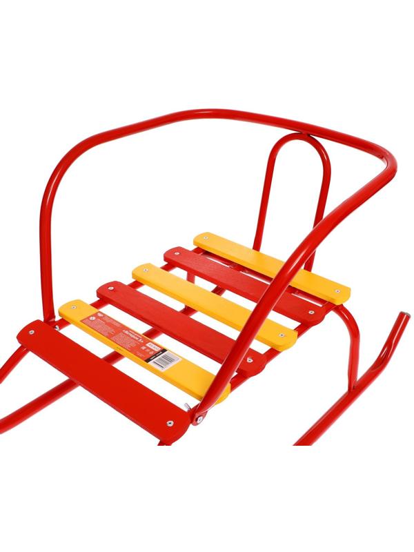 Санки «Ветерок 5», цвет красный