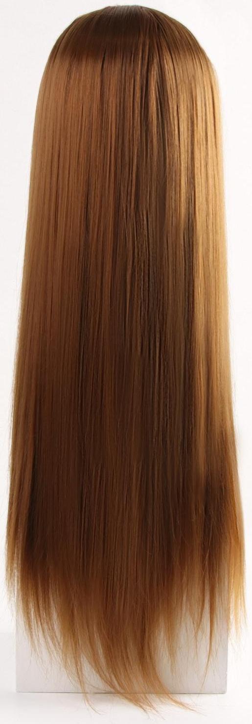 Голова учебная, искусственный волос, 55-60 см, без штатива, цвет пшеничный