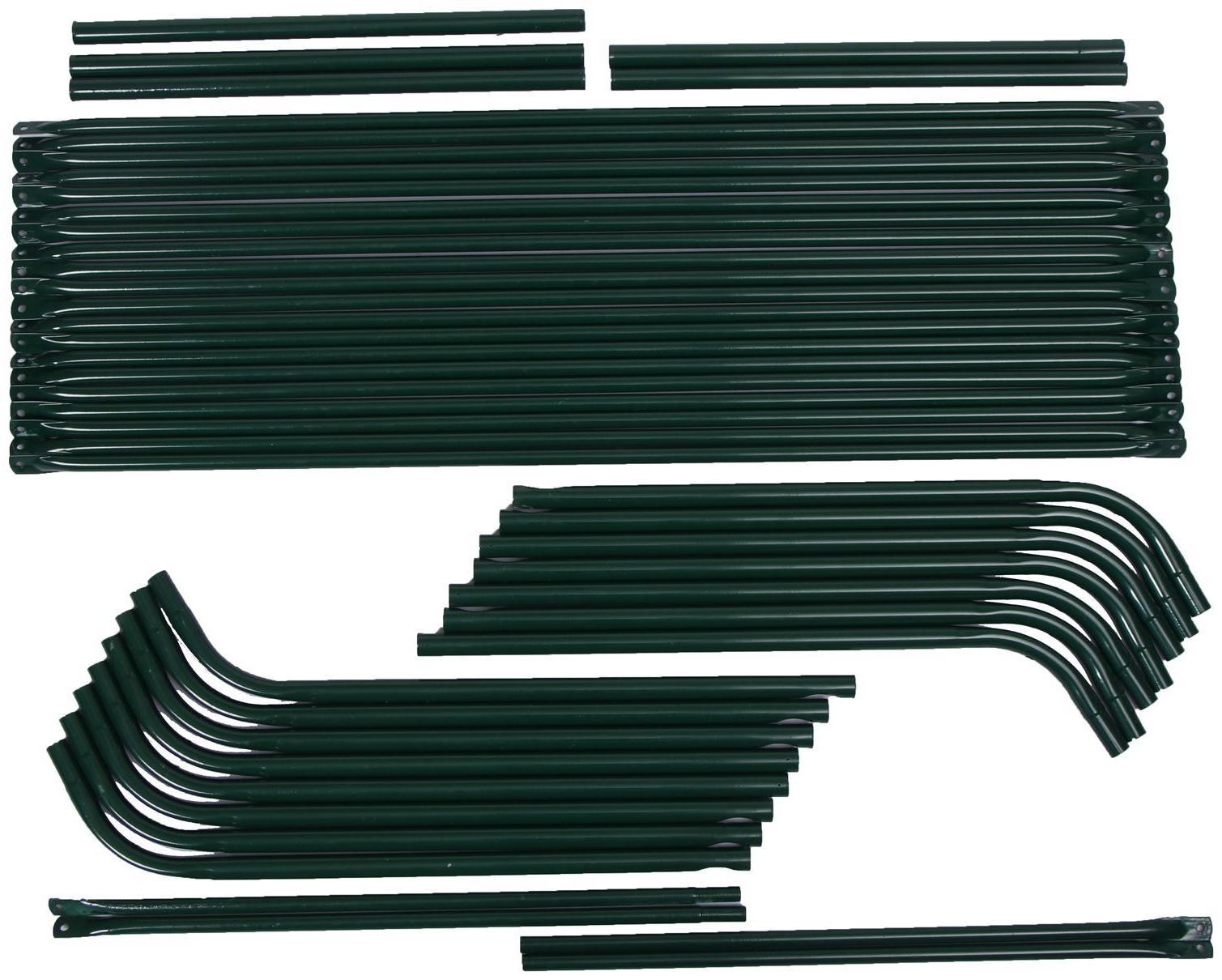 Мини-теплица, 4,9 × 1,4 × 1,15 м, стальной каркас d = 16 мм, спанбонд 60 г/м²