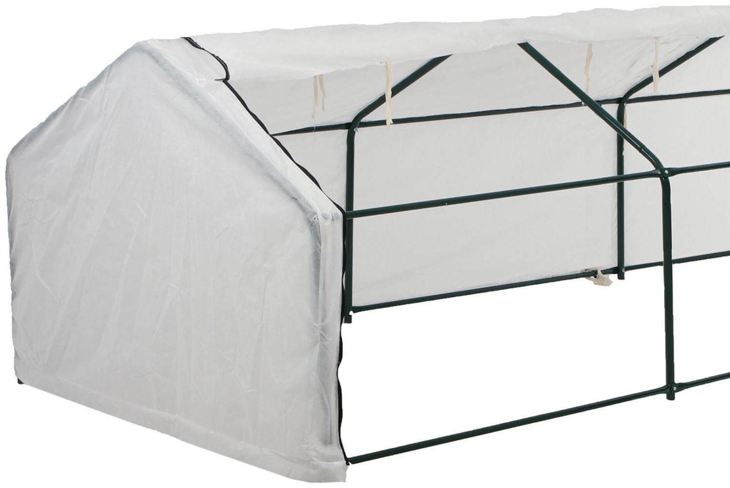 Мини-теплица, 4,9 × 1,4 × 1,15 м, стальной каркас d = 16 мм, спанбонд 60 г/м²