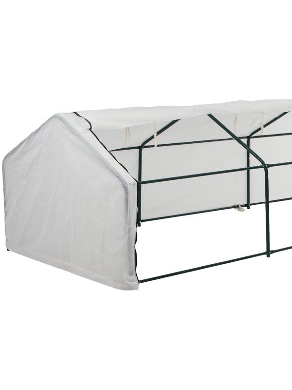 Мини-теплица, 4,9 × 1,4 × 1,15 м, стальной каркас d = 16 мм, спанбонд 60 г/м²