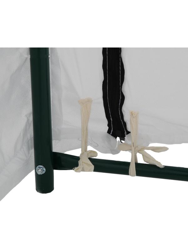 Мини-теплица, 4,9 × 1,4 × 1,15 м, стальной каркас d = 16 мм, спанбонд 60 г/м²