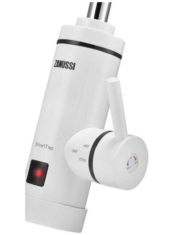 Водонагреватель ZANUSSI SmartTap, проточный, 3 кВт, 1.3 л/мин, белый