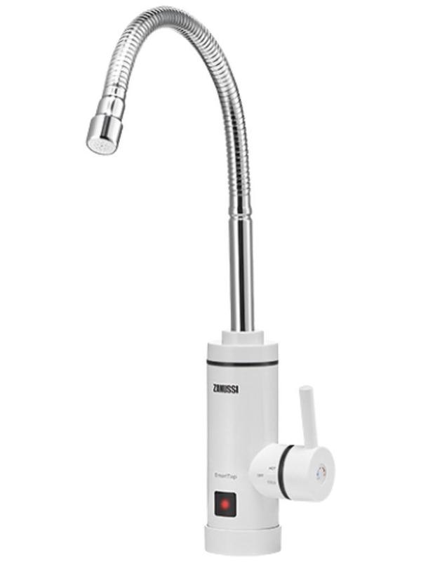 Водонагреватель ZANUSSI SmartTap, проточный, 3 кВт, 1.3 л/мин, белый