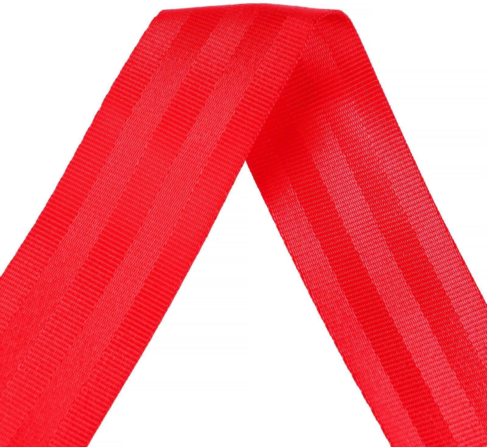 Нейлоновая лента, ремень 4.8 см × 3 м, красный