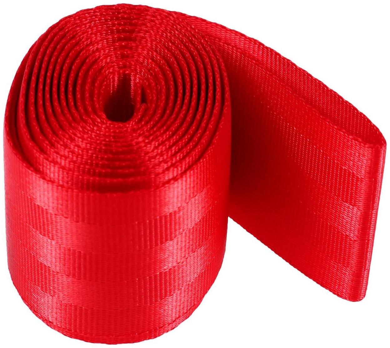 Нейлоновая лента, ремень 4.8 см × 3 м, красный